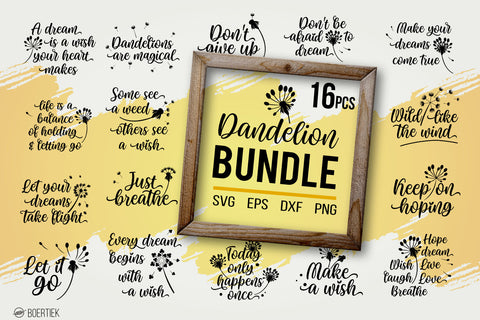 Dandelion quote bundle SVG Boertiek 