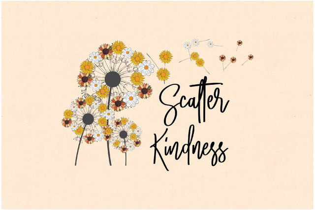 Dandelion Scatter Kindness Sublimation Sublimation Jagonath Roy 