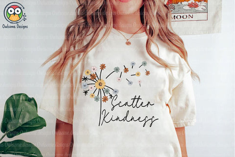 Dandelion Scatter Kindness Sublimation Sublimation LAM HOANG THUY 