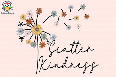 Dandelion Scatter Kindness Sublimation Sublimation LAM HOANG THUY 