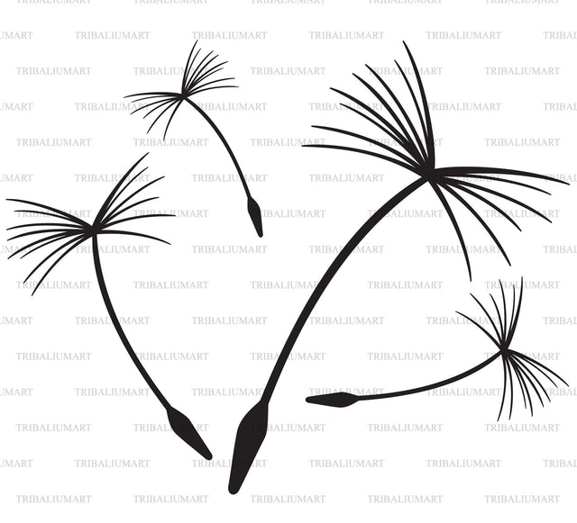 Dandelion Seeds SVG TribaliumArtSF 