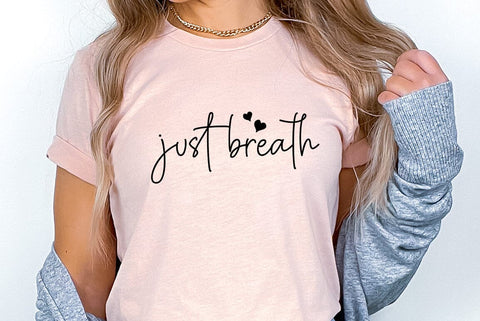 Dandelion SVG Design, Just breath SVG FiveStarCrafting 