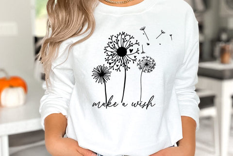 Dandelion SVG Design , Make a wish SVG FiveStarCrafting 