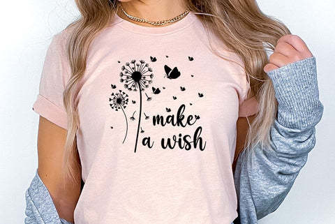 Dandelion SVG Design, Make a wish SVG FiveStarCrafting 