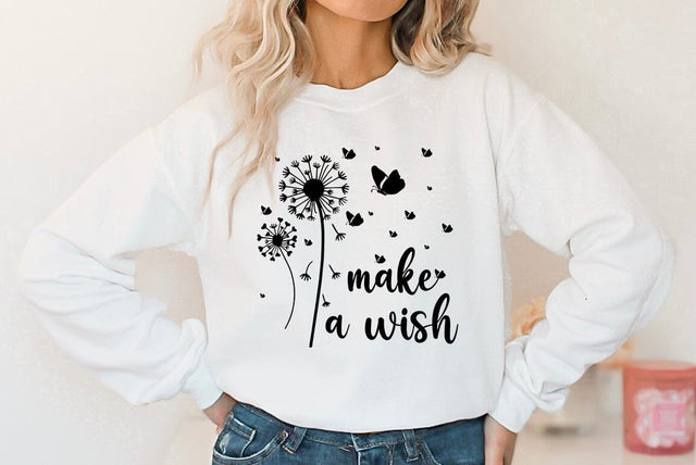 Dandelion SVG Design, Make a wish SVG FiveStarCrafting 