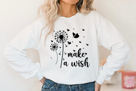 Dandelion SVG Design, Make a wish SVG FiveStarCrafting 