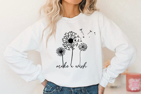 Dandelion SVG Design , Make a wish SVG FiveStarCrafting 