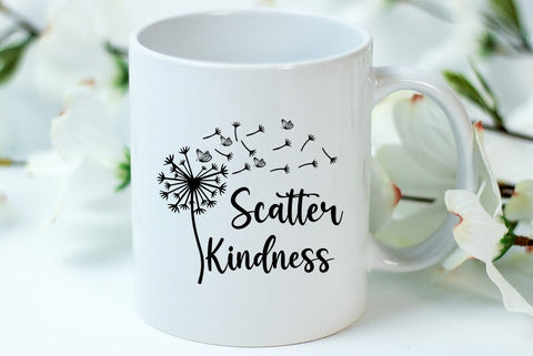 Dandelion SVG Design, Scatter kindness SVG FiveStarCrafting 