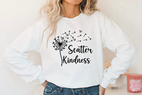 Dandelion SVG Design, Scatter kindness SVG FiveStarCrafting 
