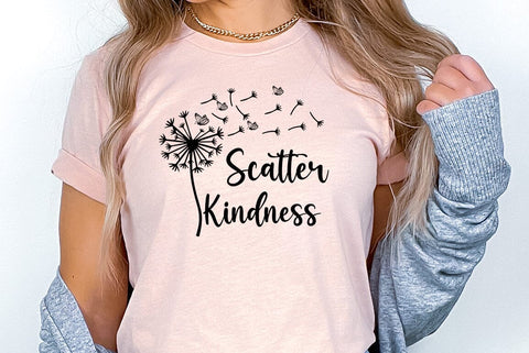 Dandelion SVG Design, Scatter kindness SVG FiveStarCrafting 
