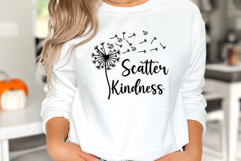Dandelion SVG Design, Scatter kindness SVG FiveStarCrafting 