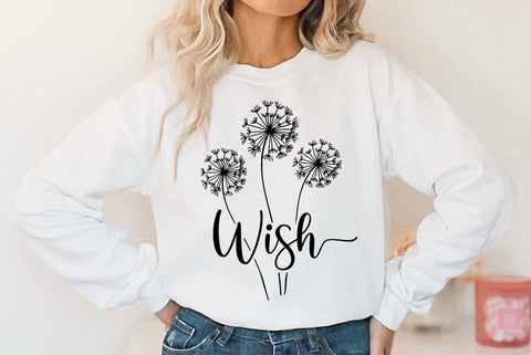 Dandelion SVG Design, Wish SVG FiveStarCrafting 