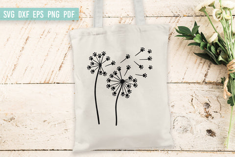 Dandelion SVG | Paw Print SVG | Dog SVG SVG Irina Ostapenko 