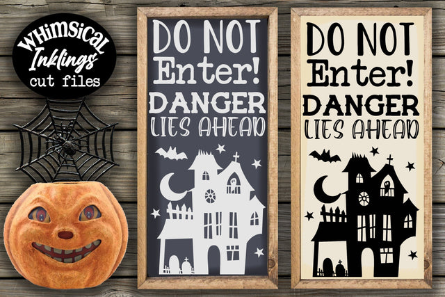 Danger Lies Ahead-Halloween SVG SVG Whimsical Inklings 