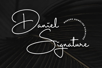 Daniel Signature Font Abo Daniel Studio 