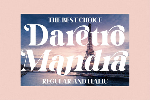 Daretro Mandra Font Letterena Studios 