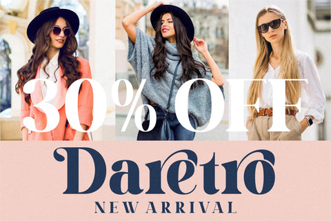 Daretro Mandra Font Letterena Studios 