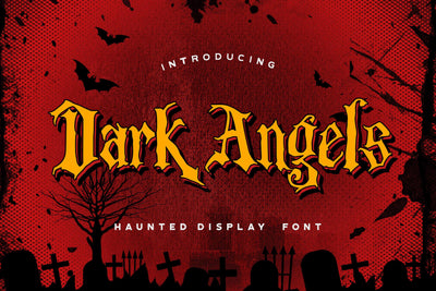 Dark Angels - Haunted Display Font Font StringLabs 