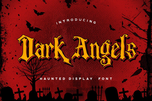 Dark Angels - Haunted Display Font Font StringLabs 