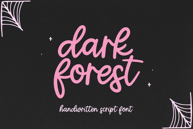 Dark Forest - Handwritten Script Font Font KA Designs 