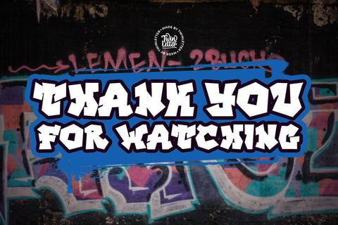 DARK LIGHT - Graffiti Style Font Font twinletter 