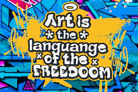 DARK LIGHT - Graffiti Style Font Font twinletter 