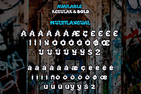 DARK LIGHT - Graffiti Style Font Font twinletter 