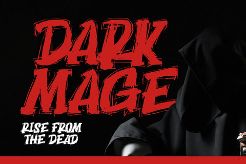 Dark Mage - Scary typeface Font Dumadistyle 