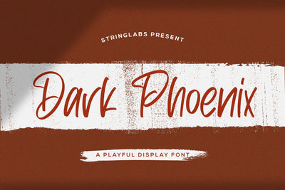 Dark Phoenix - Playful Display Font Font StringLabs 