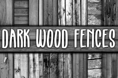 Dark Wood Fence Textures Digital Paper Sublimation Old Market 