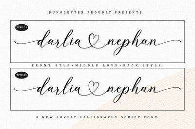 Darlia Nephan Font BungStudio 