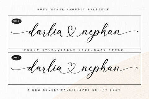 Darlia Nephan Font BungStudio 