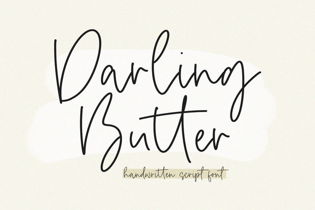 Darling Butter Handwritten Font Font Timur type 