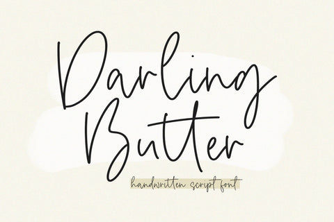 Darling Butter Handwritten Font Font Timur type 