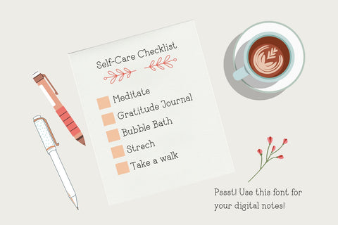 Darling Cute Handwritten Font Font Cotton White Studio 