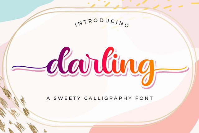 Darling Font love script 