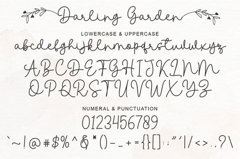 Darling Garden | Font Duo Font Rotterlab studio 