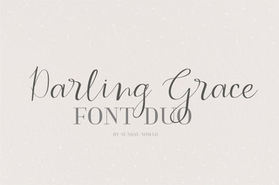 Darling Grace Font Sunday Nomad 