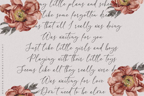 Darling Magenta Modern Handwritten Font Font Letterative 