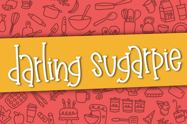 Darling Sugarpie Font Kitaleigh 