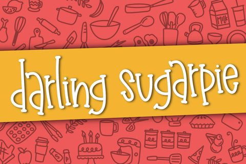 Darling Sugarpie Font Kitaleigh 