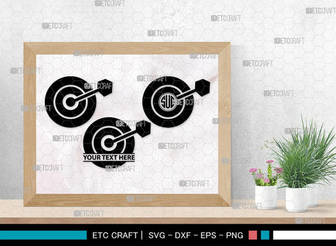Dart monogram, Dart Silhouette, Dart SVG, Dartboard Svg, Target Svg, Shooting Target Svg, Dart Game Svg, Bubbles Bundle, SB00435 SVG ETC Craft 