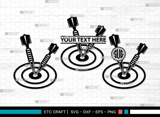 Dart monogram, Dart Silhouette, Dart SVG, Dartboard Svg, Target Svg, Shooting Target Svg, Dart Game Svg, Bubbles Bundle, SB00435 SVG ETC Craft 