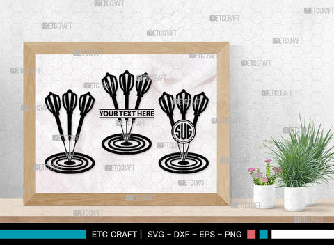 Dart monogram, Dart Silhouette, Dart SVG, Dartboard Svg, Target Svg, Shooting Target Svg, Dart Game Svg, Bubbles Bundle, SB00435 SVG ETC Craft 