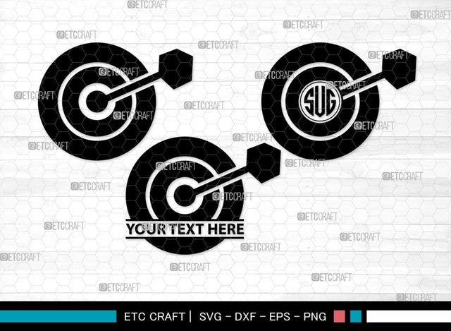 Dart monogram, Dart Silhouette, Dart SVG, Dartboard Svg, Target Svg, Shooting Target Svg, Dart Game Svg, Bubbles Bundle, SB00435 SVG ETC Craft 