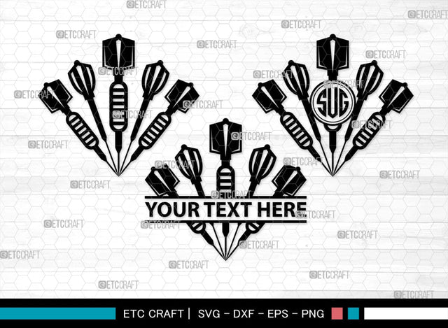 Dart monogram, Dart Silhouette, Dart SVG, Dartboard Svg, Target Svg, Shooting Target Svg, Dart Game Svg, Bubbles Bundle, SB00435 SVG ETC Craft 