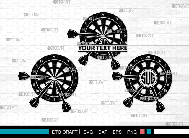 Dart monogram, Dart Silhouette, Dart SVG, Dartboard Svg, Target Svg, Shooting Target Svg, Dart Game Svg, Bubbles Bundle, SB00435 SVG ETC Craft 