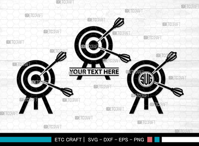 Dart monogram, Dart Silhouette, Dart SVG, Dartboard Svg, Target Svg, Shooting Target Svg, Dart Game Svg, Bubbles Bundle, SB00435 SVG ETC Craft 