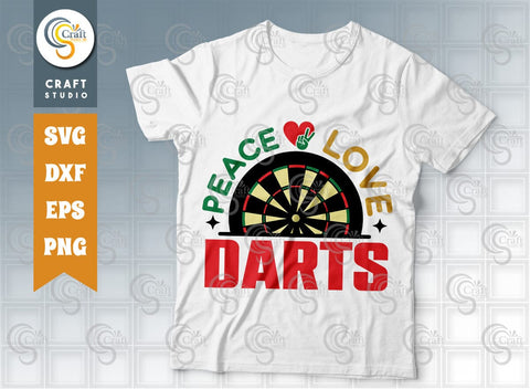 Darts Bundle Vol-01 SVG Cut File, Darts Make Me Happy, Darts Life, Happiness Is A Tight, Worlds Okayest Darts, Peace Love Darts, Darts Quote SVG ETC Craft 