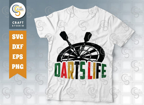 Darts Bundle Vol-01 SVG Cut File, Darts Make Me Happy, Darts Life, Happiness Is A Tight, Worlds Okayest Darts, Peace Love Darts, Darts Quote SVG ETC Craft 